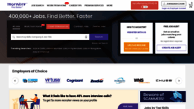 What Monsterindia.com website looked like in 2021 (2 years ago)
