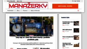 What Manazerky.cz website looked like in 2021 (2 years ago)