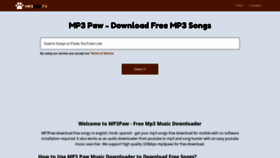 What Mp3-paw.com website looked like in 2021 (2 years ago)