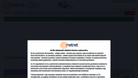 What Metnet.hu website looked like in 2021 (2 years ago)