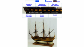What Modelships.de website looked like in 2021 (3 years ago)
