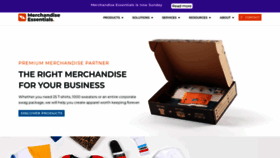 What Merchandise-essentials.com website looked like in 2021 (2 years ago)