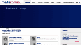 What Media-control.de website looked like in 2021 (2 years ago)