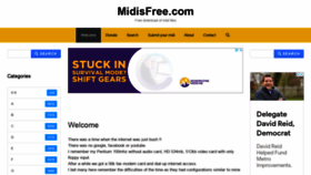 What Midisfree.com website looked like in 2021 (2 years ago)