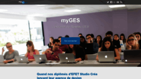 What Myges.fr website looked like in 2021 (2 years ago)