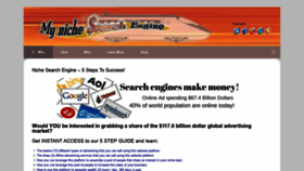 What Mynichesearchengine.com website looked like in 2021 (2 years ago)