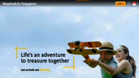 What Maybank.com.sg website looked like in 2021 (2 years ago)