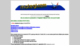 What Mategl.com website looked like in 2021 (2 years ago)