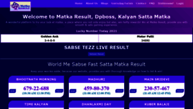 What Matkaresult.co website looked like in 2021 (2 years ago)