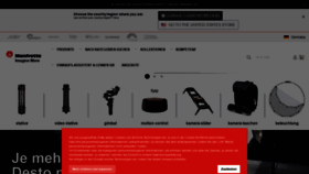 What Manfrotto.de website looked like in 2021 (2 years ago)