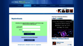 What Mobiltelo.hu website looked like in 2021 (2 years ago)