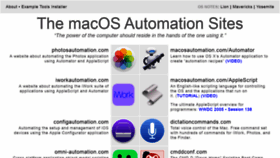 What Macosxautomation.com website looked like in 2021 (2 years ago)