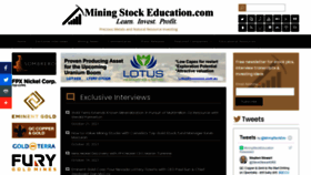 What Miningstockeducation.com website looked like in 2021 (2 years ago)