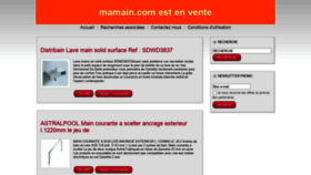 What Mamain.com website looked like in 2021 (2 years ago)