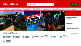 What Mountfield.sk website looked like in 2021 (2 years ago)