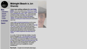 What Midnightbeach.com website looked like in 2021 (2 years ago)