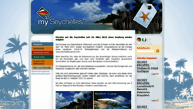 What My-seychelles.net website looked like in 2021 (2 years ago)