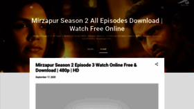 What Mirzapur-season2-download.blogspot.com website looked like in 2021 (2 years ago)