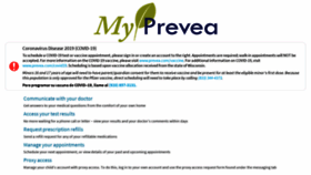 What Myprevea.com website looked like in 2021 (2 years ago)