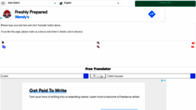 What M.freetranslations.org website looked like in 2021 (2 years ago)