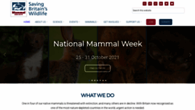What Mammal.org.uk website looked like in 2021 (2 years ago)