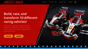What Meccano.com website looked like in 2021 (2 years ago)