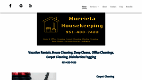 What Murrietahousekeeping.com website looked like in 2021 (2 years ago)