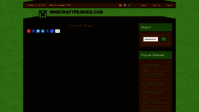 What Minecraftpe-mods.com website looked like in 2021 (2 years ago)