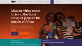 What Missionafrica.org.uk website looked like in 2021 (2 years ago)