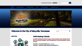 What Maryvillegov.com website looked like in 2021 (2 years ago)