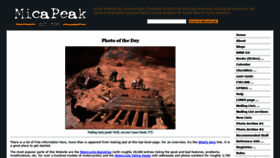 What Micapeak.com website looked like in 2021 (3 years ago)
