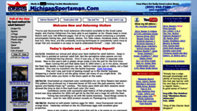 What Michigansportsman.com website looked like in 2021 (2 years ago)