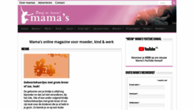 What Mamas.nl website looked like in 2021 (2 years ago)