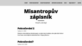 What Misantrop.info website looked like in 2021 (2 years ago)