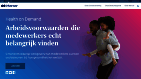 What Mercer.nl website looked like in 2021 (3 years ago)