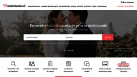 What Matrimonios.cl website looked like in 2021 (3 years ago)