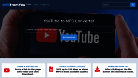 What Mp3fromyou.tube website looked like in 2021 (2 years ago)