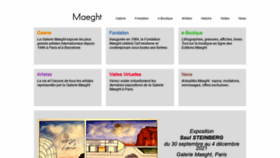 What Maeght.com website looked like in 2021 (2 years ago)