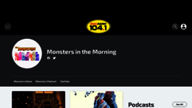 What Monsters.fm website looked like in 2021 (2 years ago)