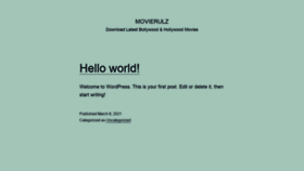 What Movierulz24.live website looked like in 2021 (2 years ago)