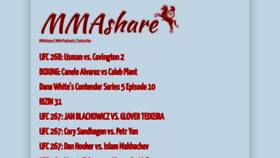 What Mmashare.fullfight.video website looked like in 2021 (2 years ago)