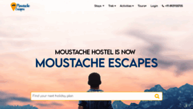 What Moustachescapes.com website looked like in 2021 (2 years ago)