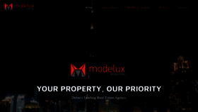 What Modeluxproperties.com website looked like in 2021 (2 years ago)