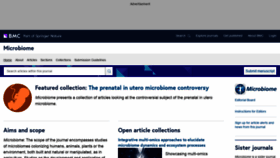 What Microbiomejournal.com website looked like in 2021 (2 years ago)