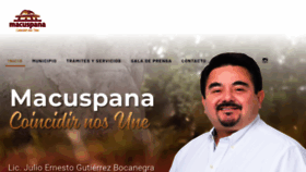 What Macuspana.gob.mx website looked like in 2021 (2 years ago)