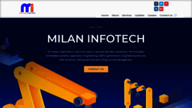 What Milan-infotech.com website looked like in 2021 (2 years ago)
