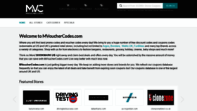 What Mvouchercodes.com website looked like in 2021 (2 years ago)