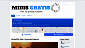 What Midisgratis.net website looked like in 2021 (2 years ago)
