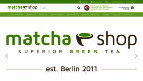 What Matchashop.de website looked like in 2021 (2 years ago)