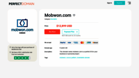 What Mobwon.com website looked like in 2021 (2 years ago)